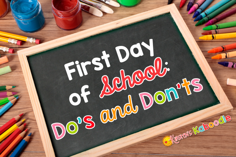 These first day of school do's and don'ts will help alleviate teacher's back to school jitters and provide them with a list of useful survival tips.