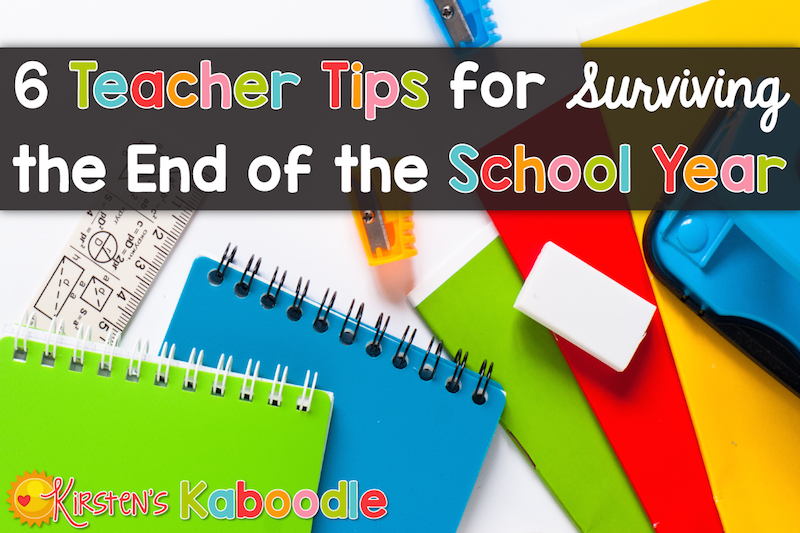 Are you in teacher with end of year burnout? The last few weeks of school are tough, no doubt! Read through these 6 tips that will help you glide through the final days of school with a fresh perspective. Say goodbye to end of year burnout!