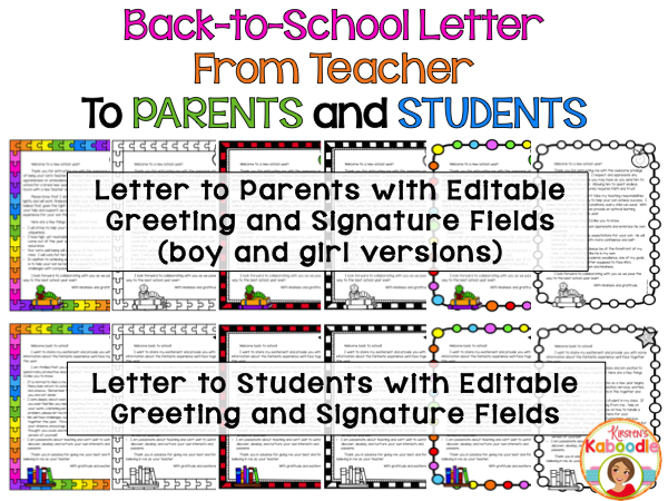 back to school letters from the teacher back to school letter from teacher