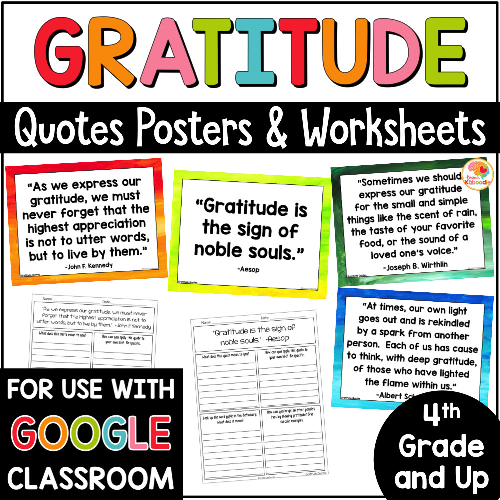 Gratitude Quotes Posters and Printables