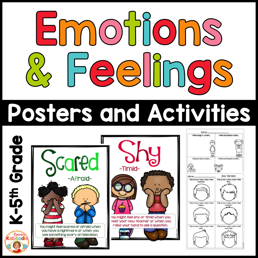 The Socialemotional Component Of >> Emotions And Feelings Posters And Activities The Socialemotional Component Of >> Emotions And Feelings Posters And Activities