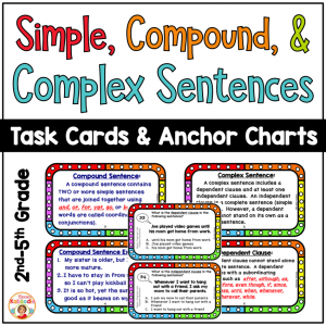 Complex Sentence Anchor Chart