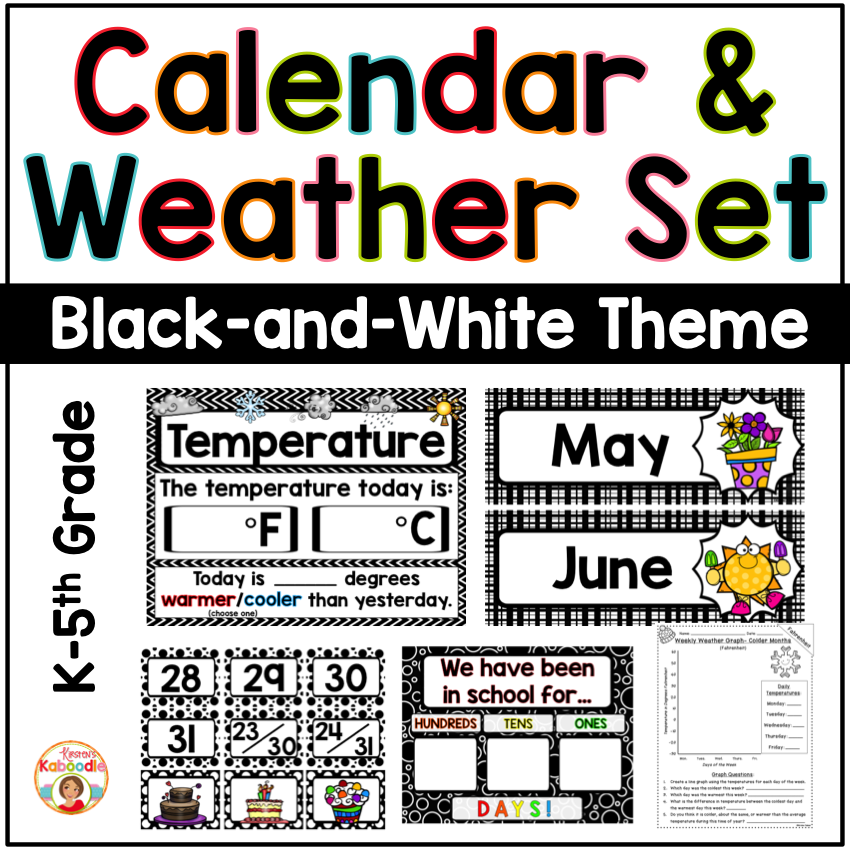 calendar and weather set black and white theme theme calendar