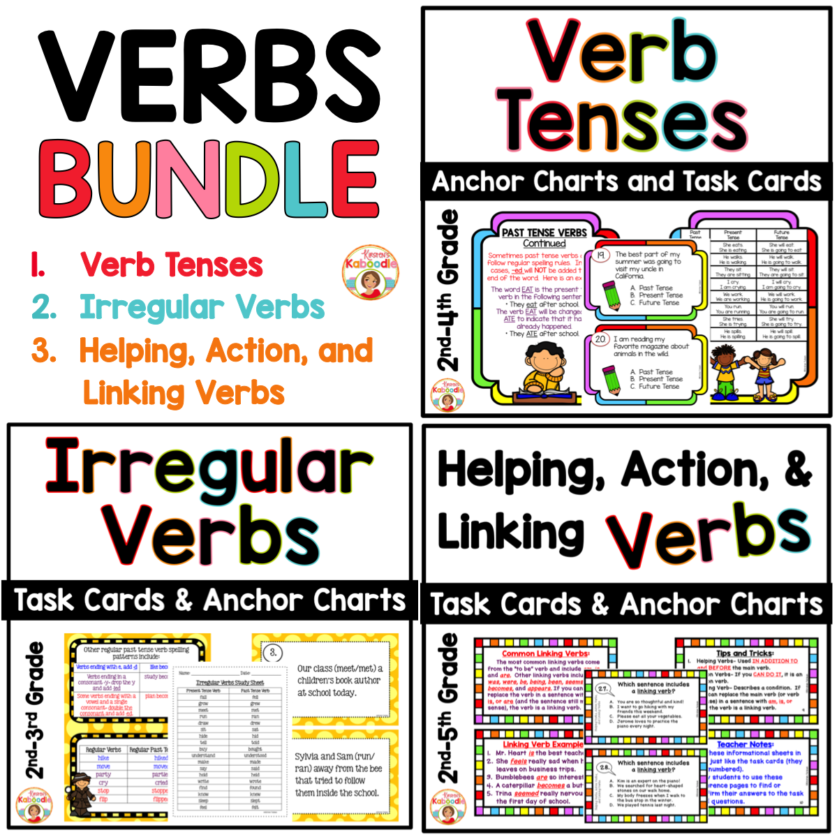 Helping Verbs Anchor Chart