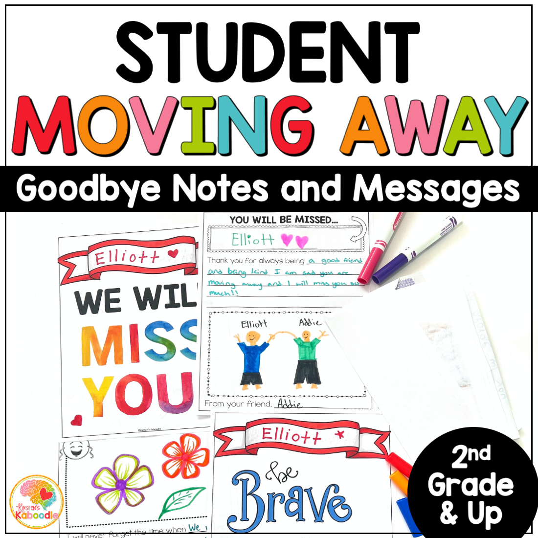 Goodbye Memory Book for Student Moving Away