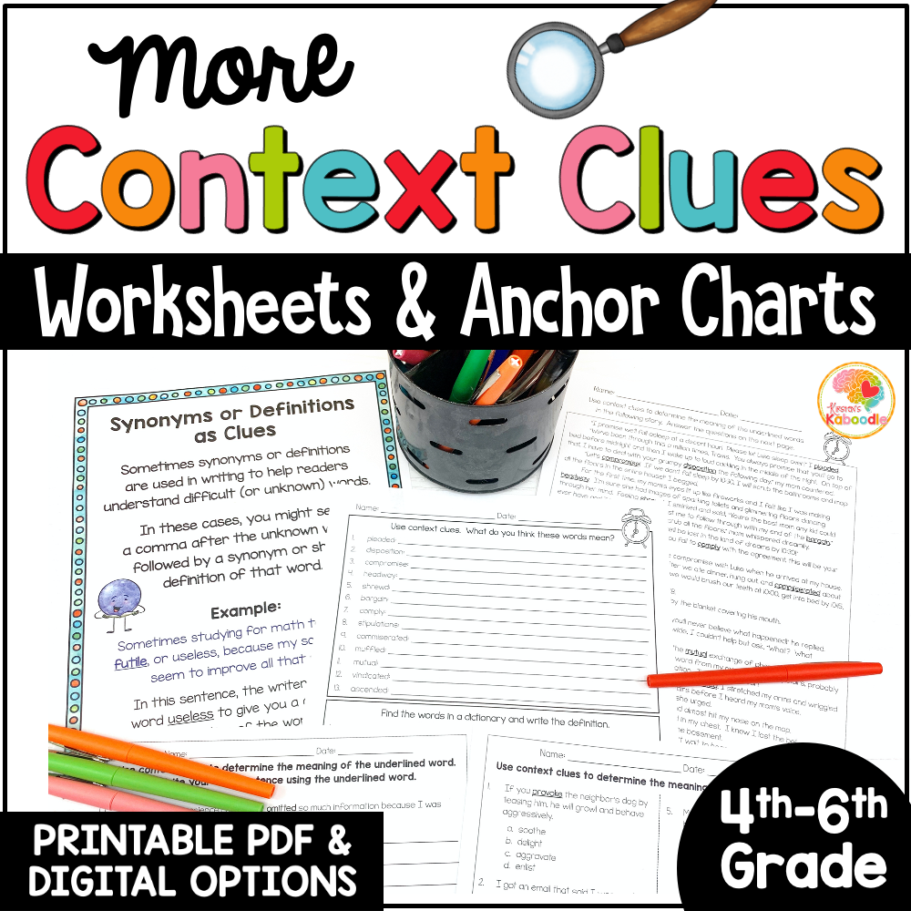 context-clues-worksheets-4th-grade