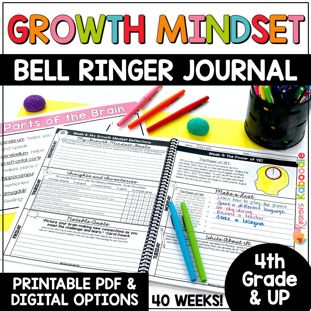 growth-mindset-bell-ringer-journal