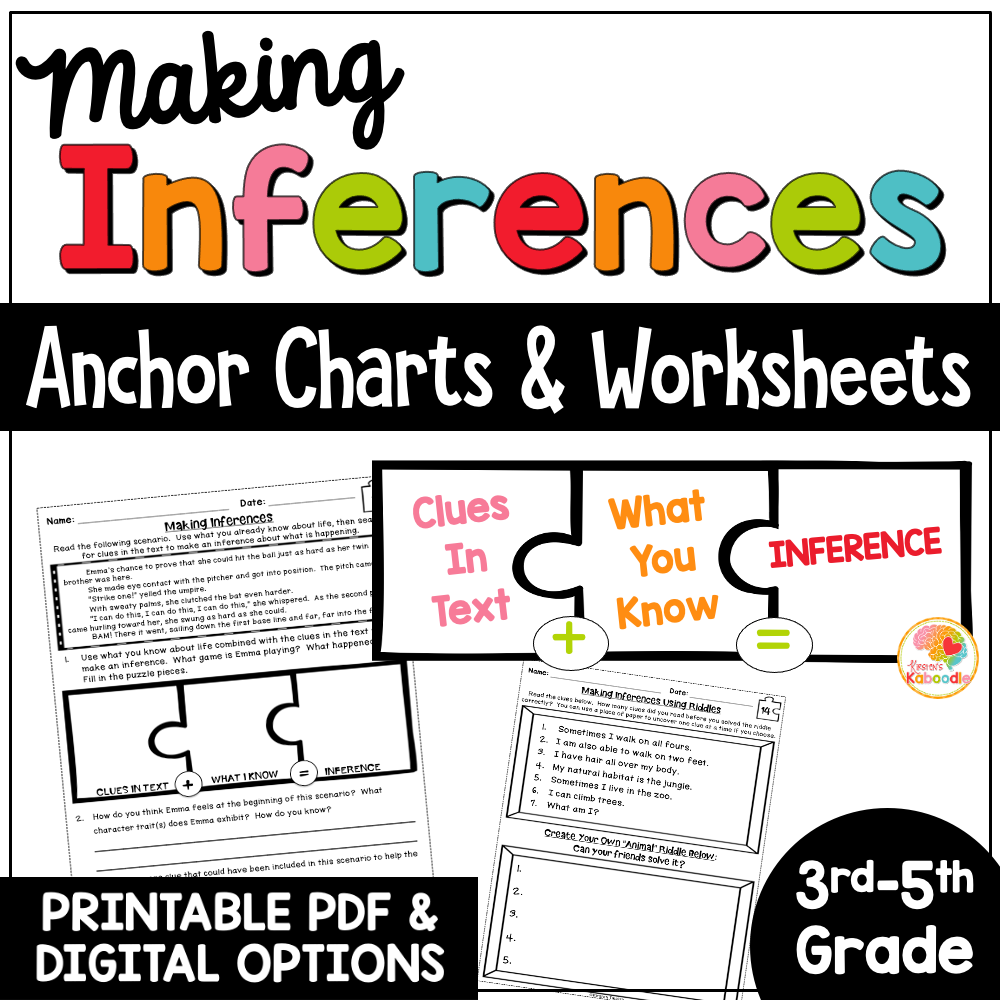 making-inferences-passages-worksheets