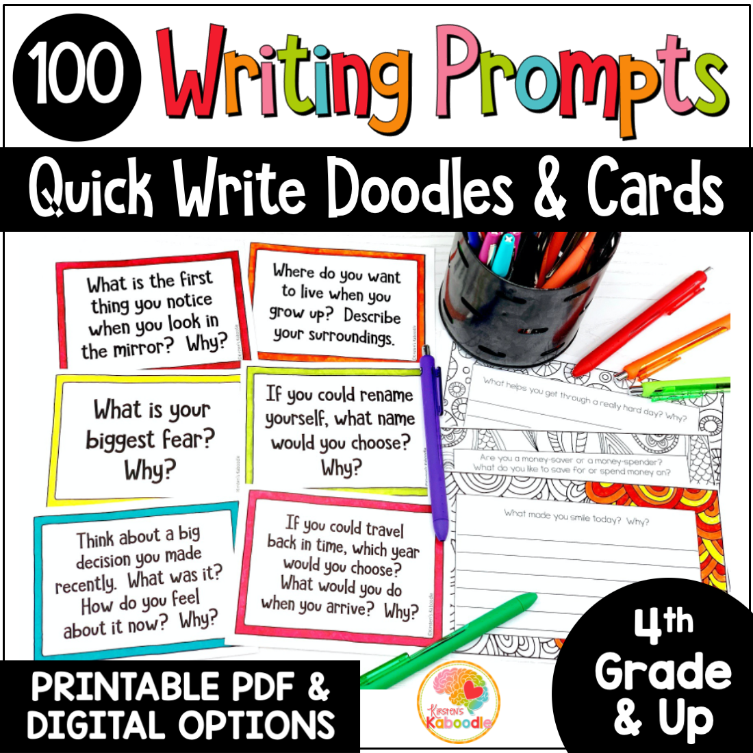 quick-write-journal prompts-4th