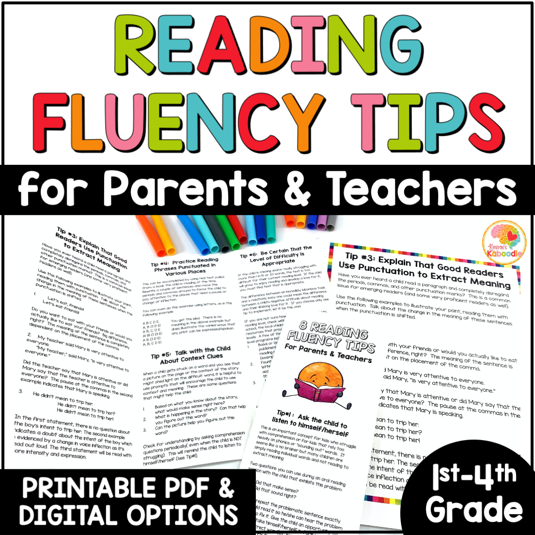 Reading fluency strategies activities for parents and teachers