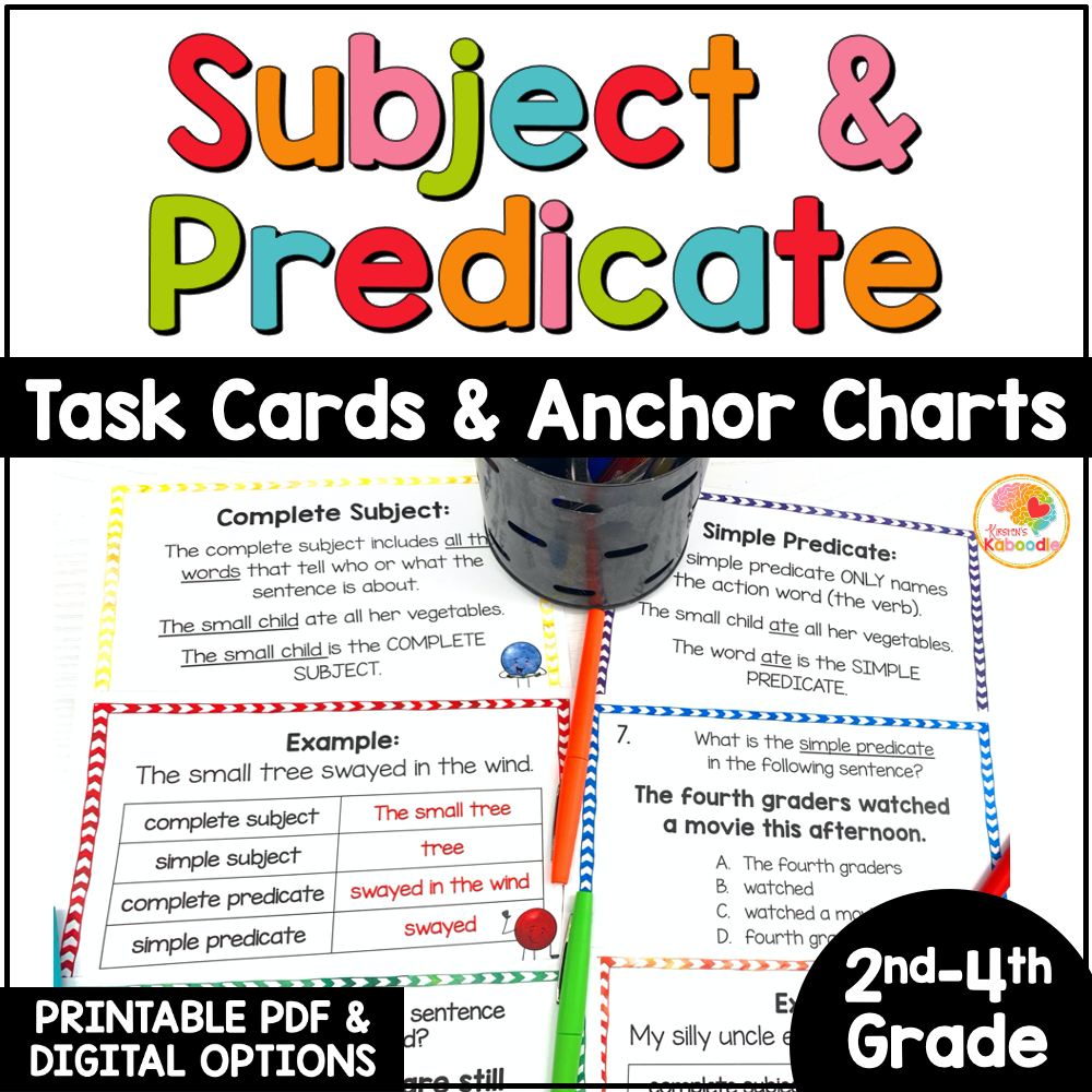 subject-and-predicate-task-cards-anchor-charts