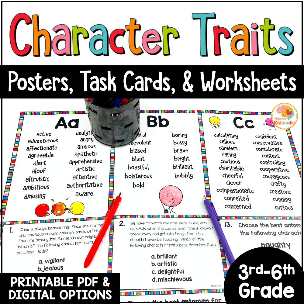 character-traits-posters-and-task-cards-activites