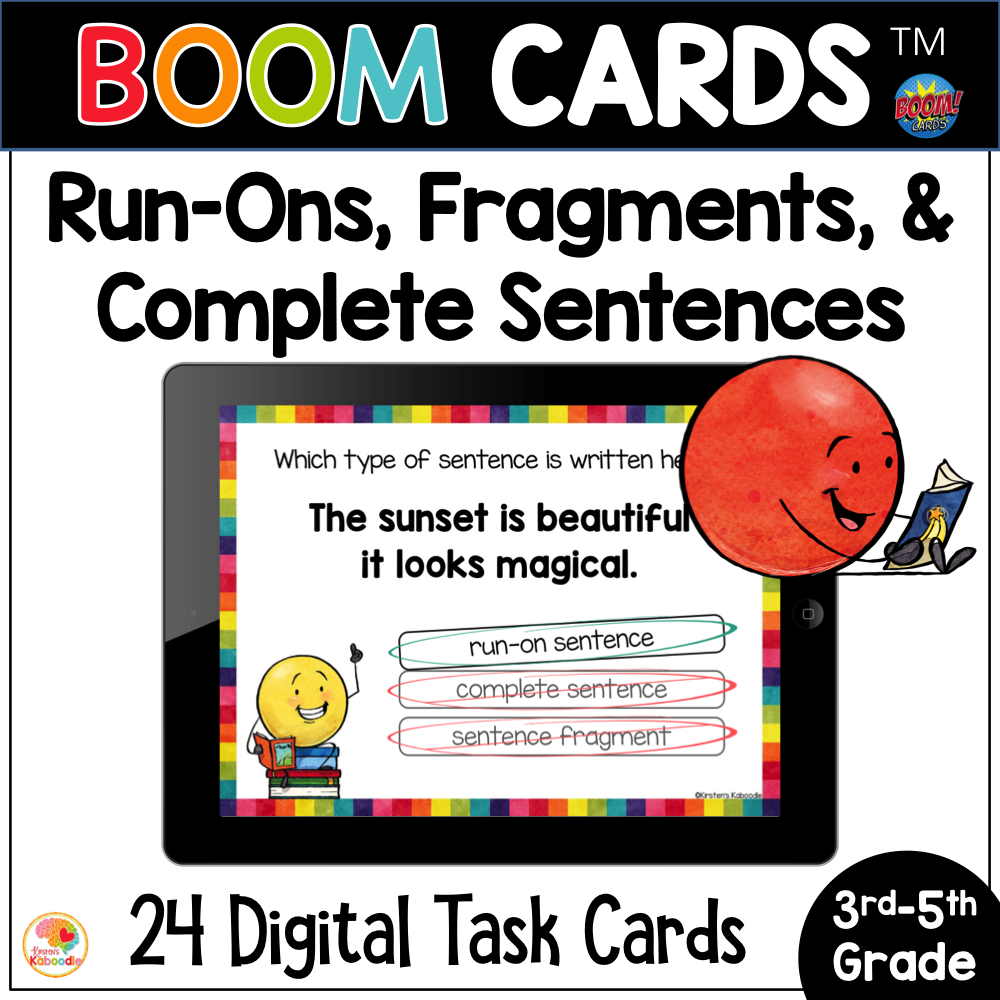 Sentence Building with Onomatopoeia | Digital Literacy Center JANUARY BOOM  Cards