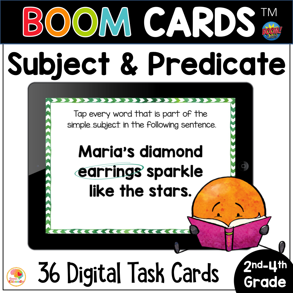 subject-and-predicate-boom-cards